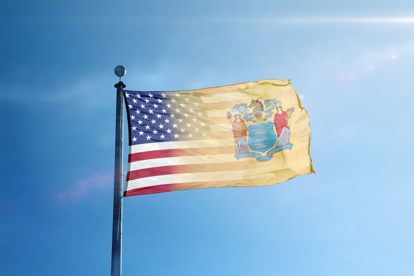 New Jersey & American Flag Blend