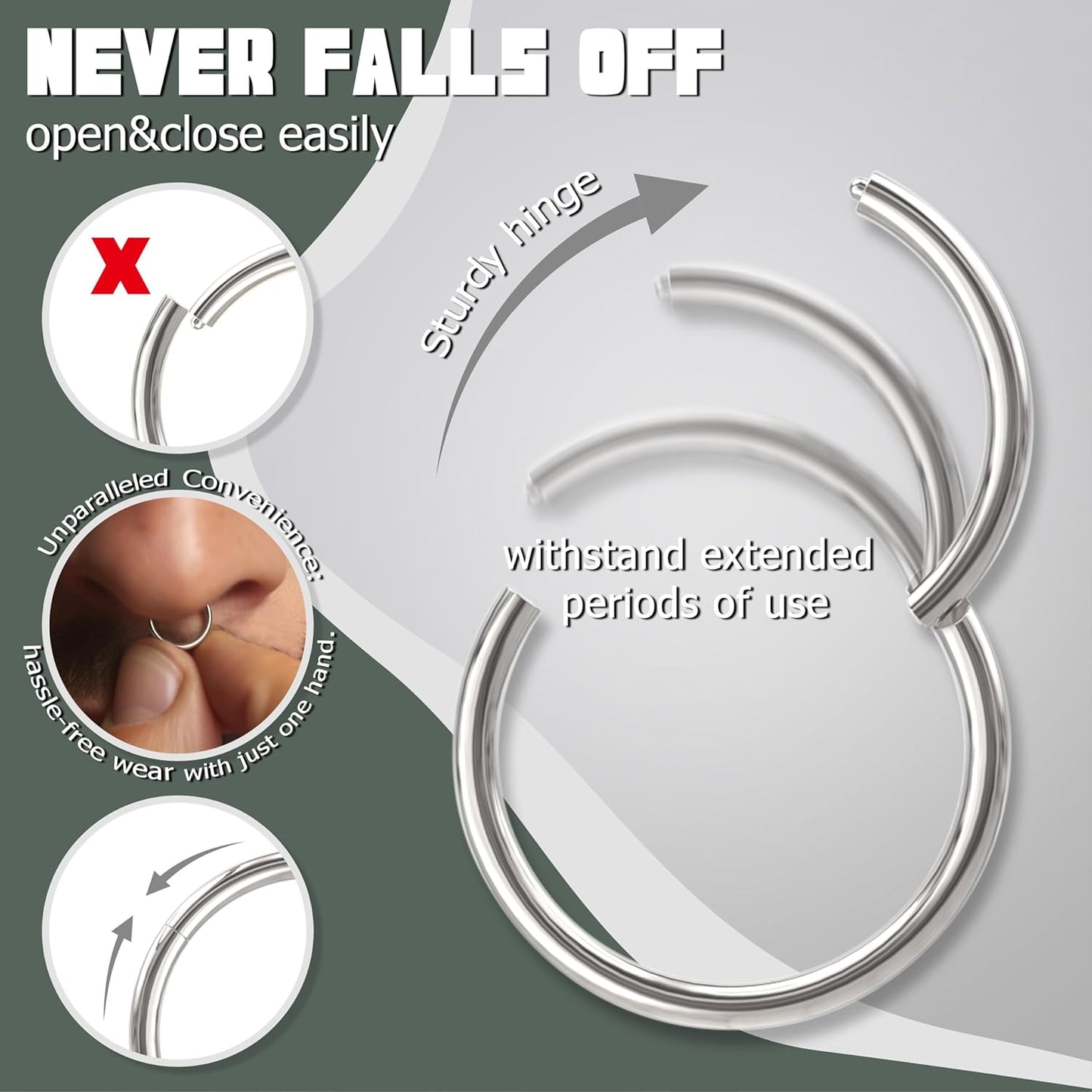 18g- steel hoop-silver-10-1