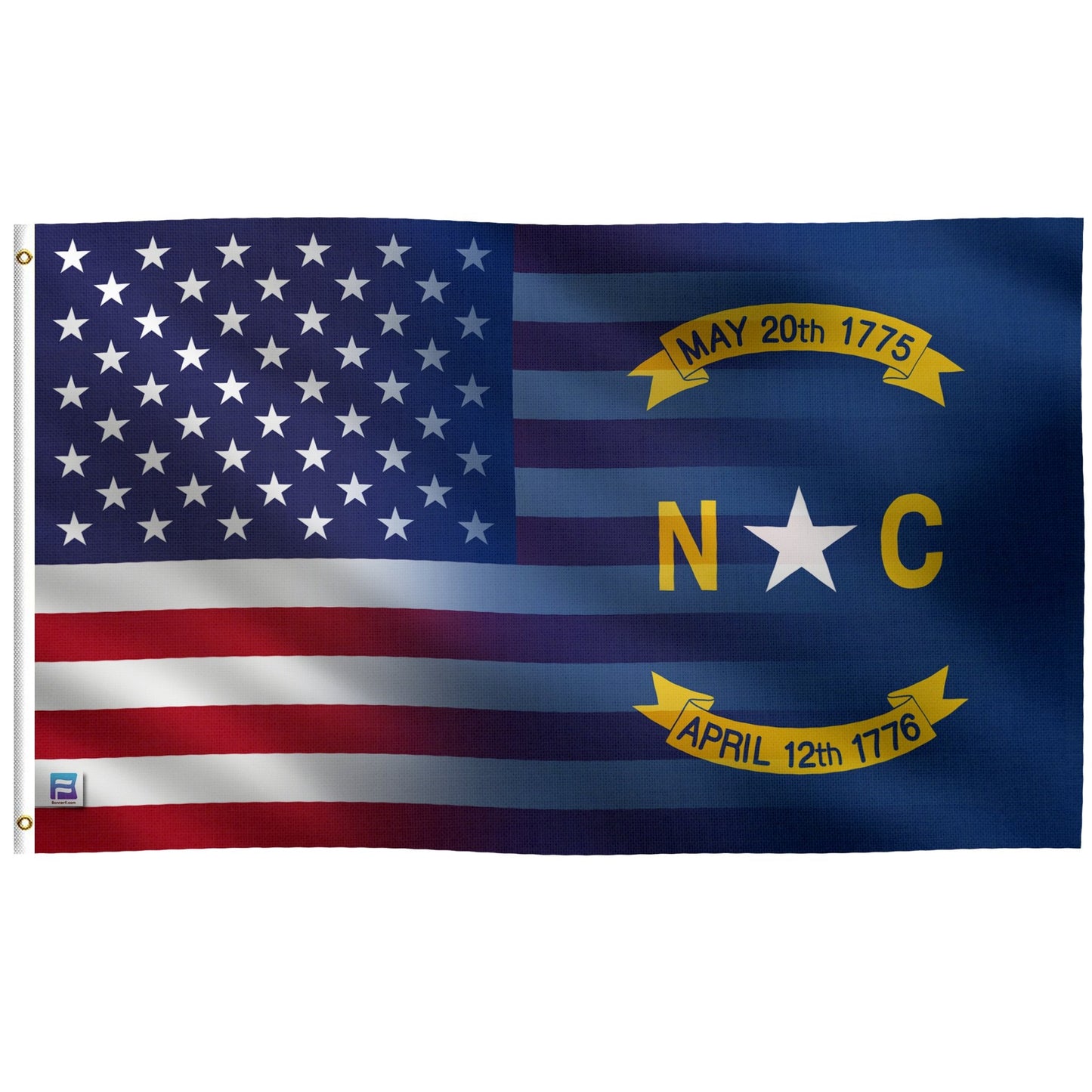North Carolina & American Flag Blend