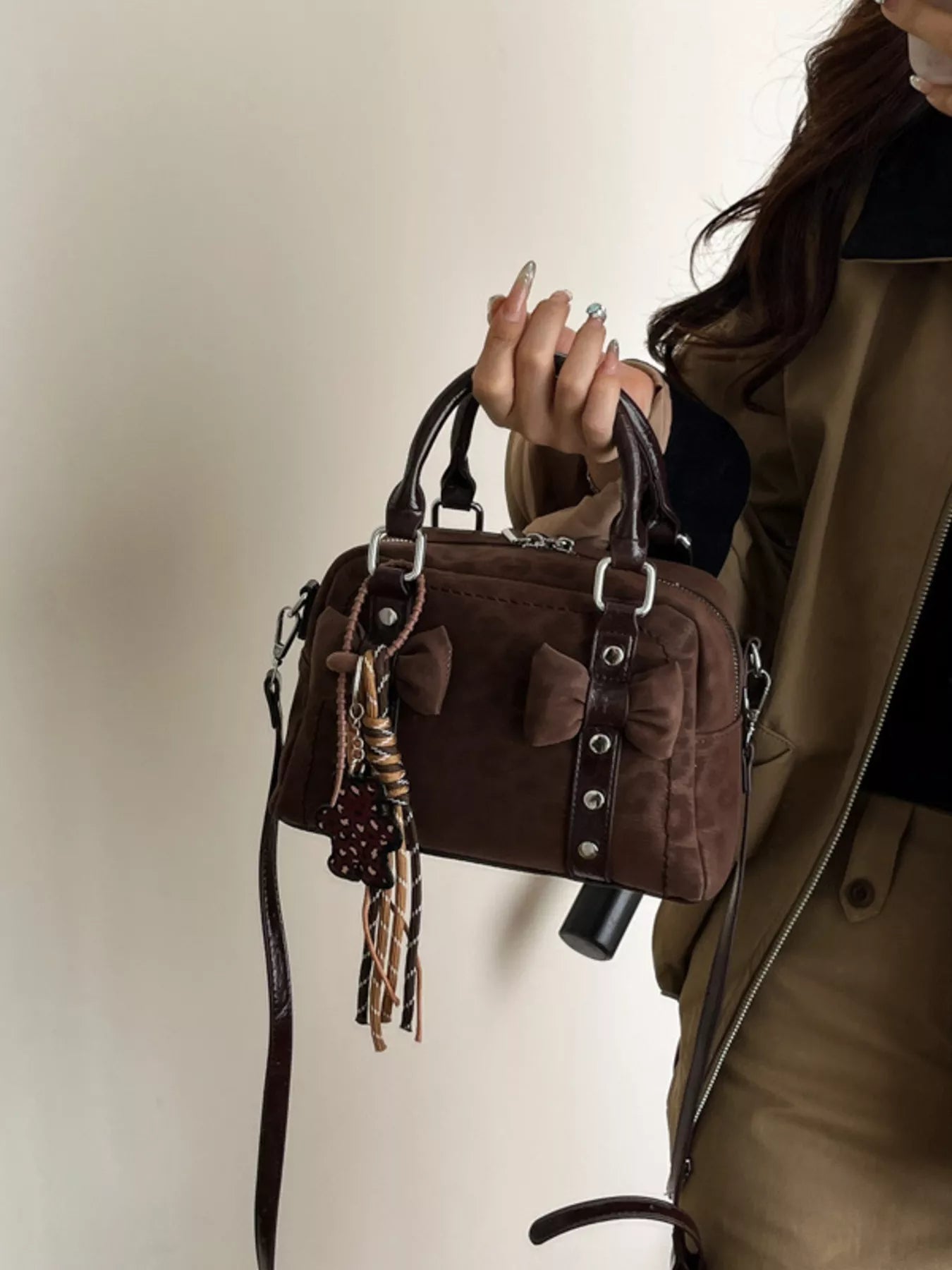 Bow Decor Crossbody Bag