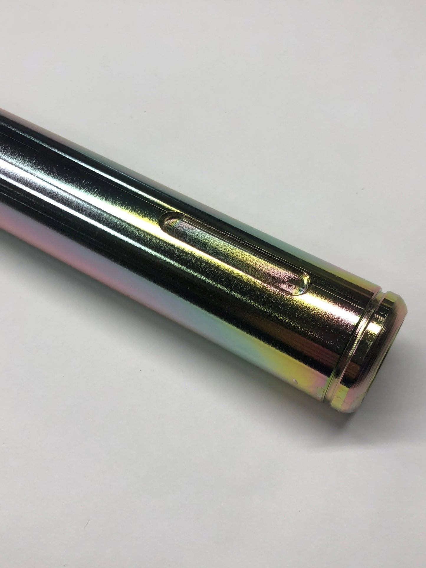 PMI 34-Inch Yellow Zinc 1.25" Pocket Keyed Axle - .190 Wall - Oval Racing