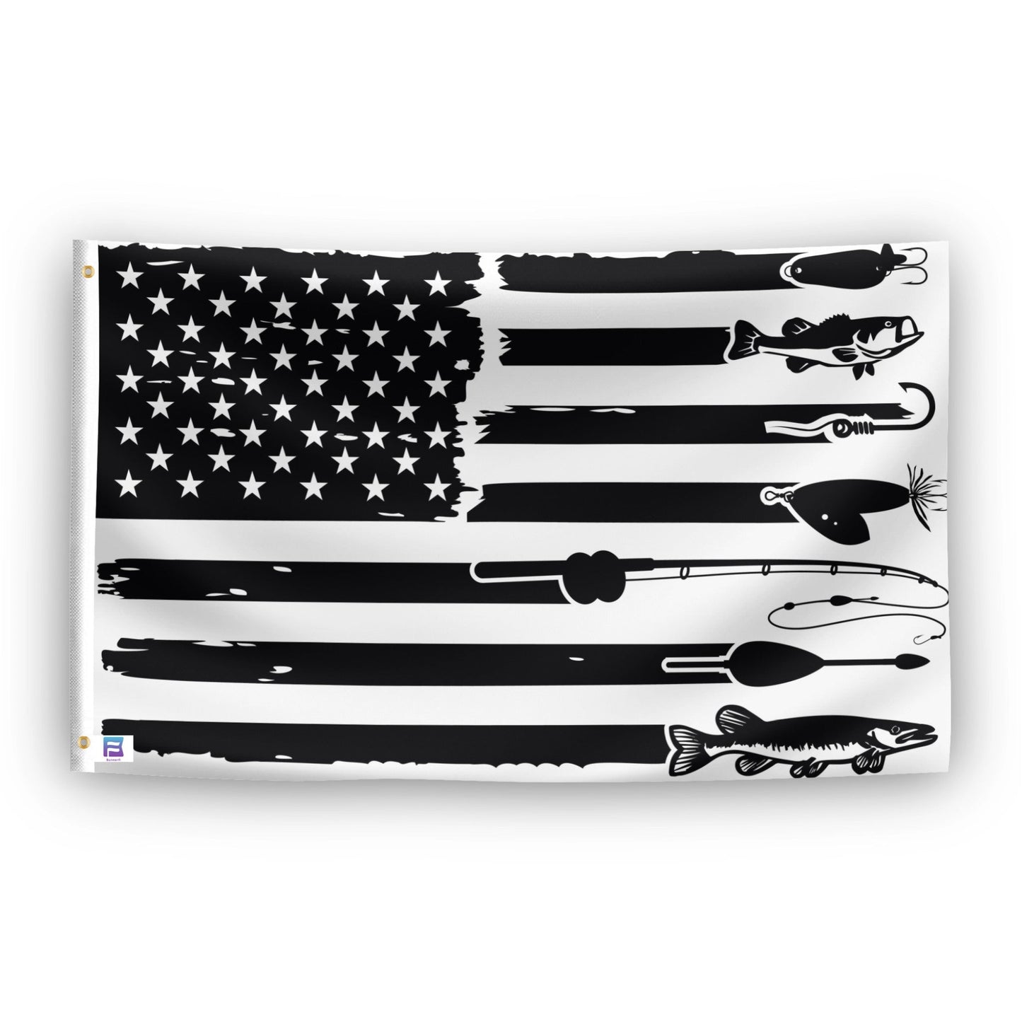 Fishing Stripes American Flag