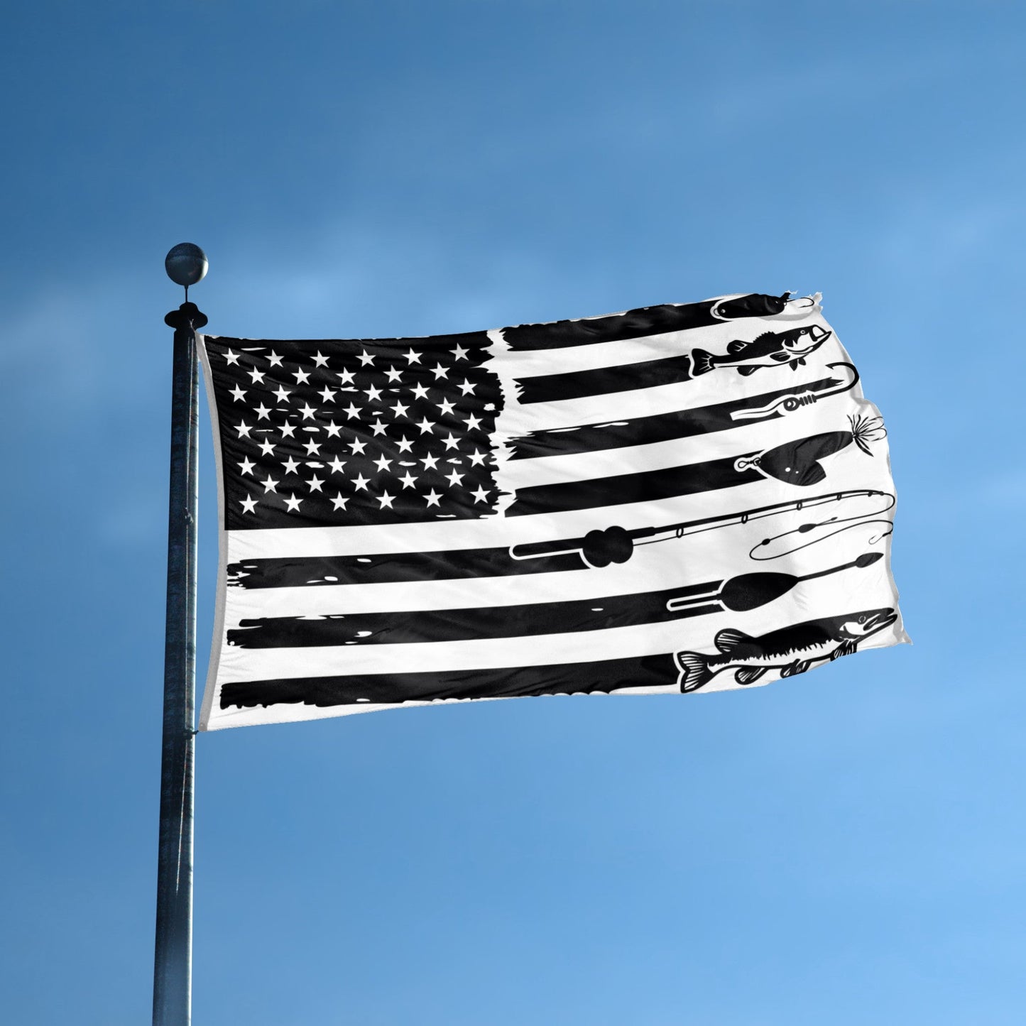 Fishing Stripes American Flag