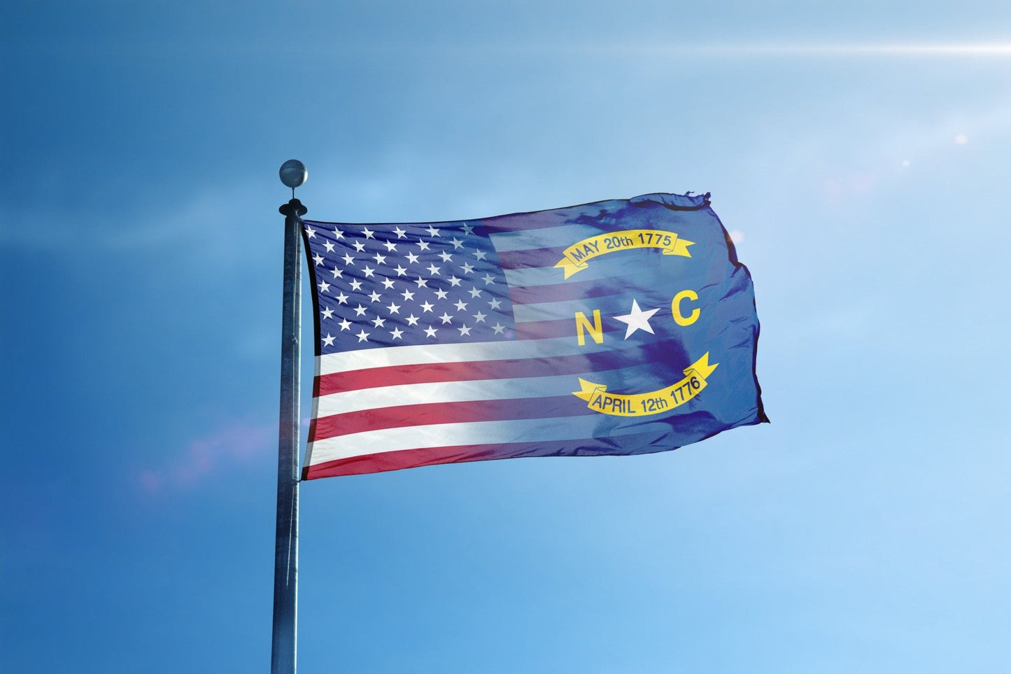 North Carolina & American Flag Blend