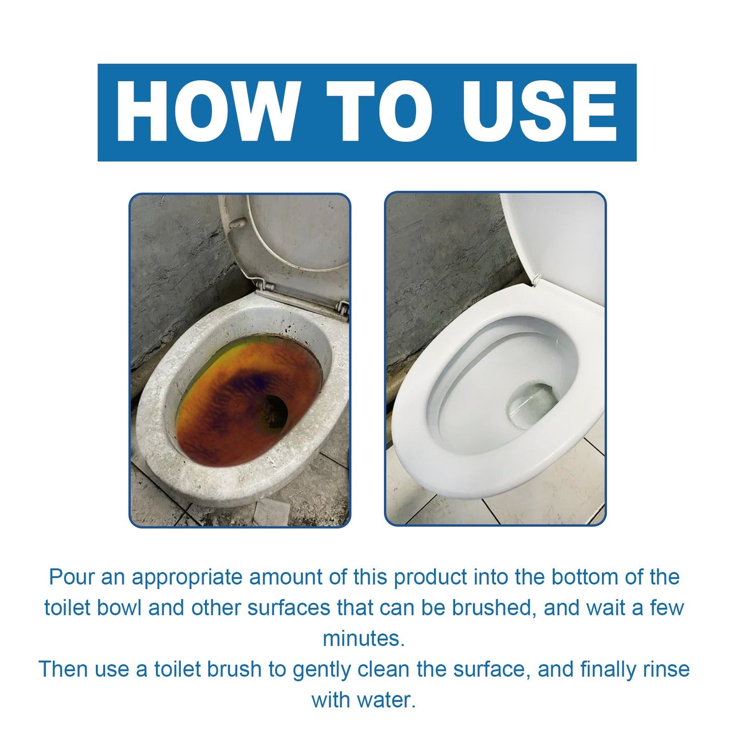Toilet Bowl Cleaner, Household Toilet Decontamination Deodorant Foam Cleaning Decontamination