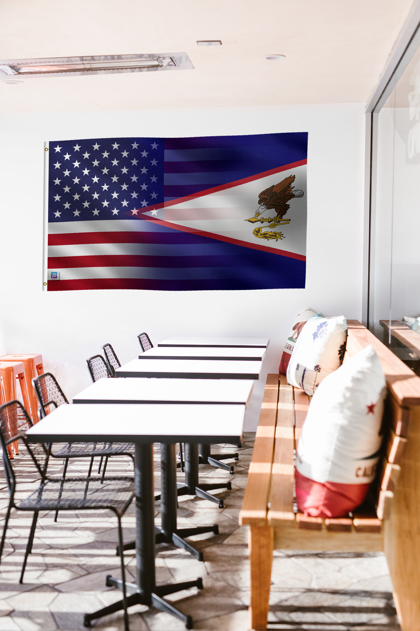 American Samoa & American Flag Blend