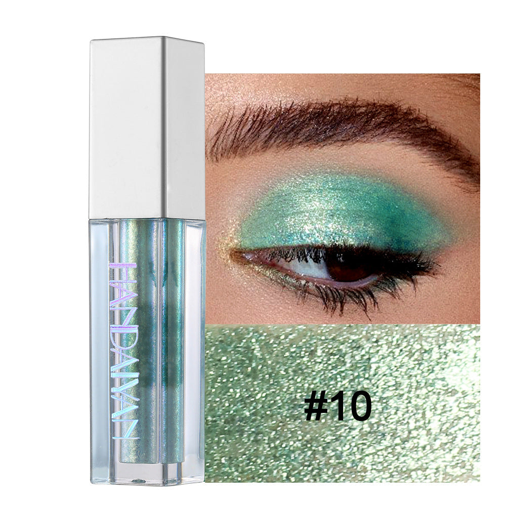 HANDAIYAN Eye Shadow Marble Liquid Eye Shadow Color Shine Diamond Chameleon Pearl Liquid Eye Shadow