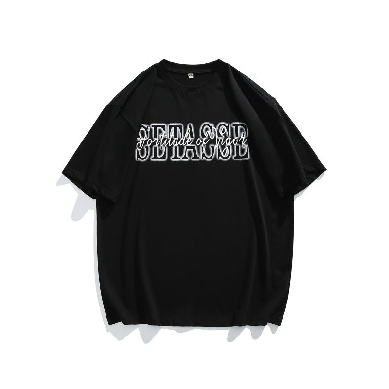 Harajuku Inspired Letter Print Loose Fit T-Shirt