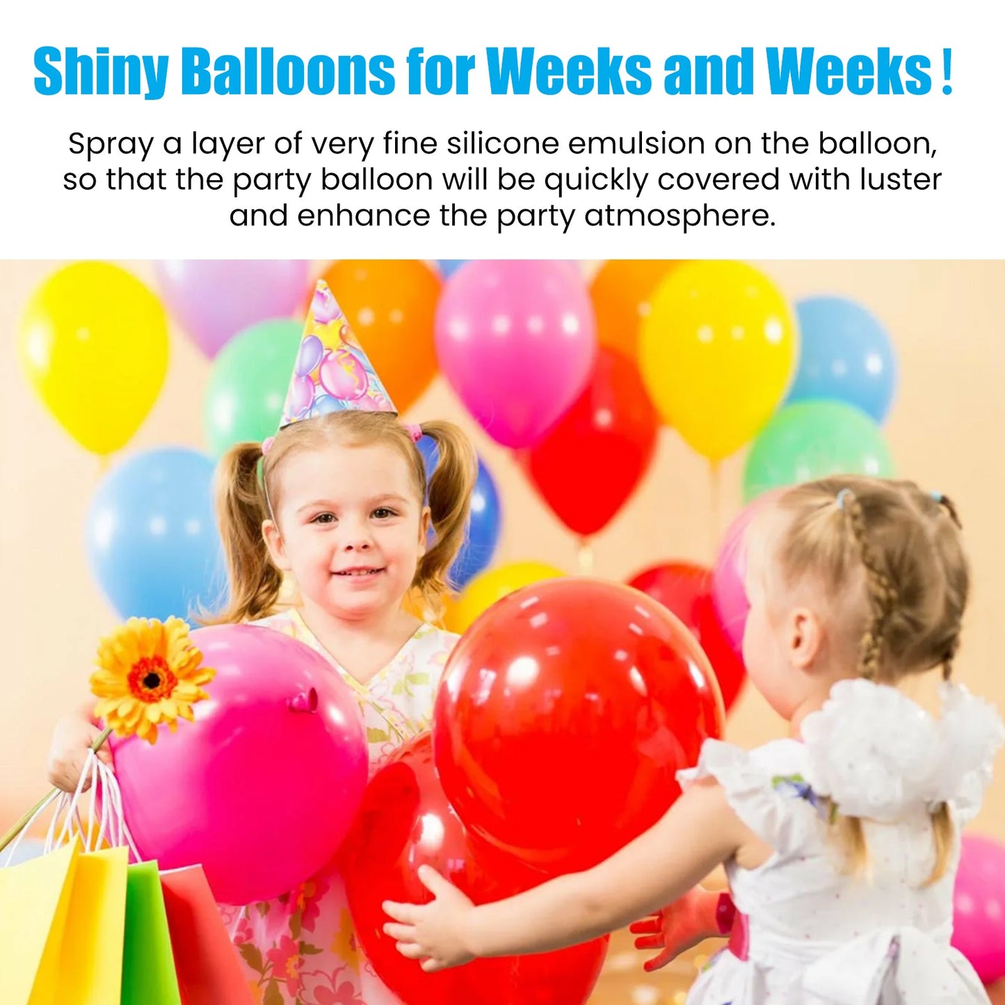 Aerosol Balloon Spray, Balloon Surface Texture Gloss Lasting Non Oxidation Fading Spray