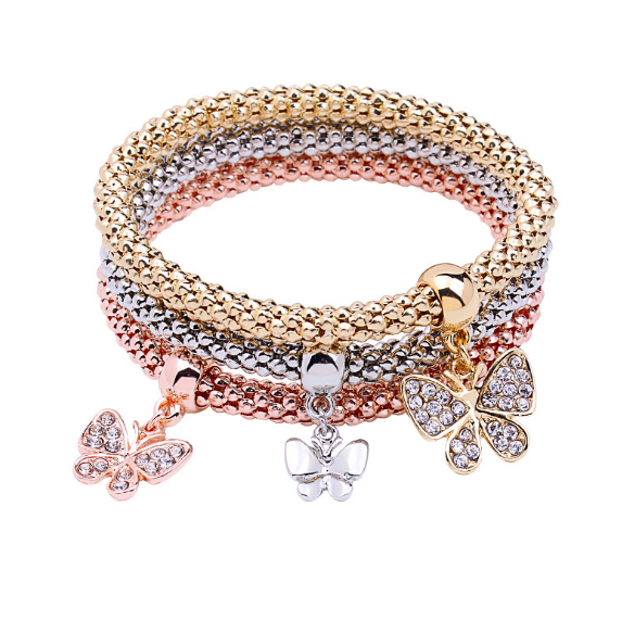 Harajuku Style Life Tree Heart Bracelet & Bangles Set