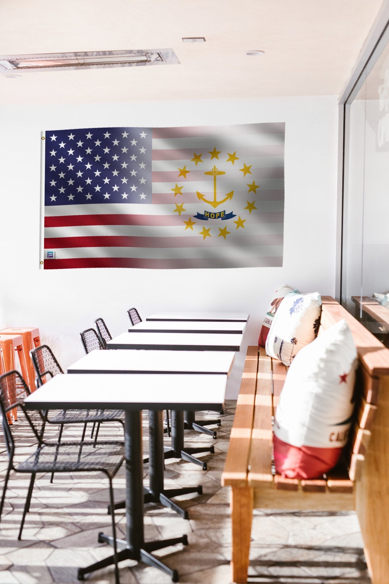 Rhode Island & American Flag Blend