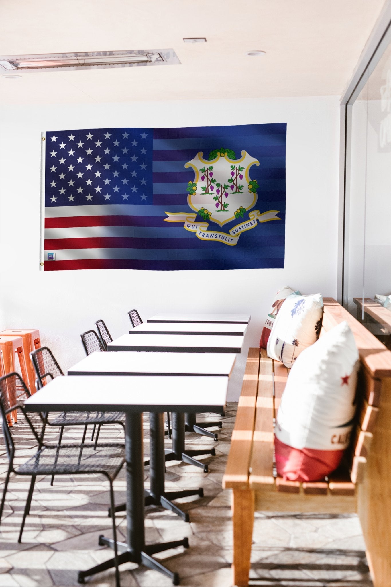 Connecticut & American Flag Blend