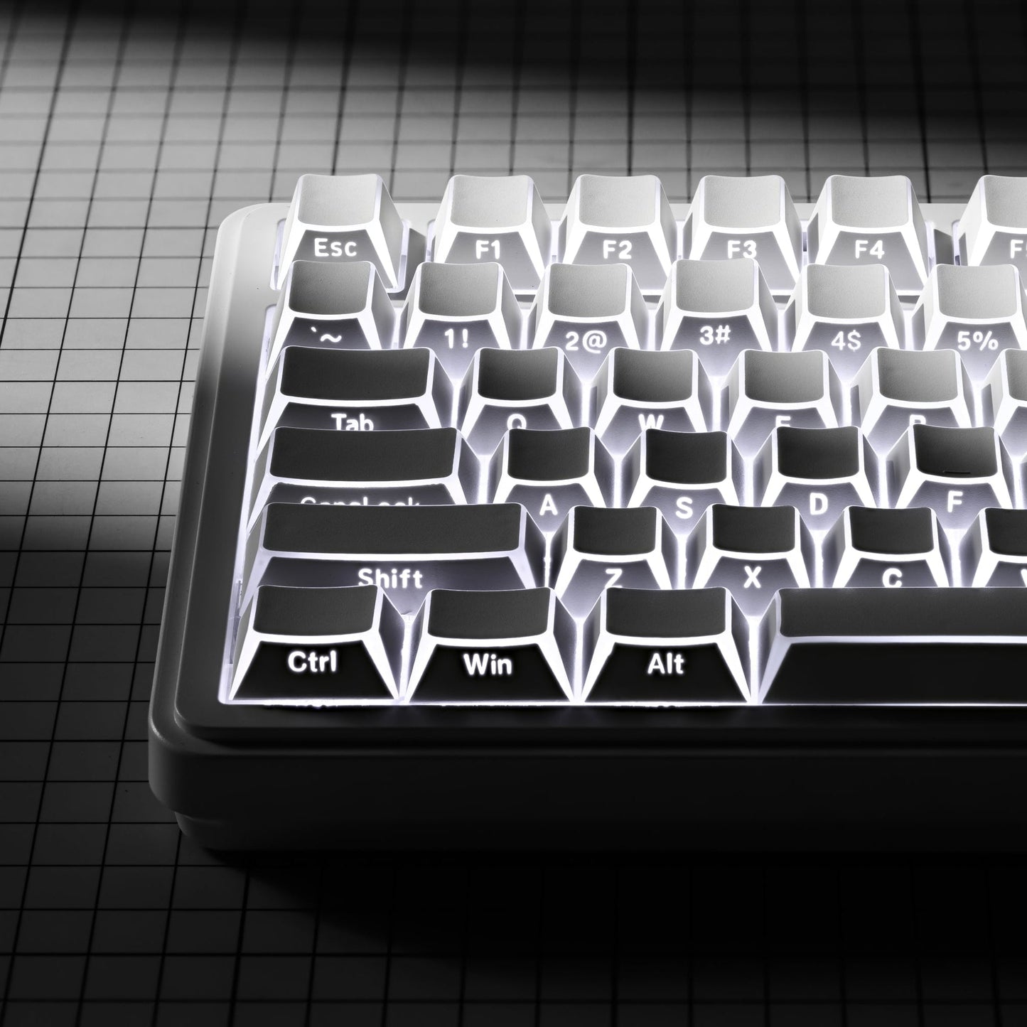 XVX PRISM Shadow Shine-Through Double-Shot Cherry Profile PBT Keycap Set