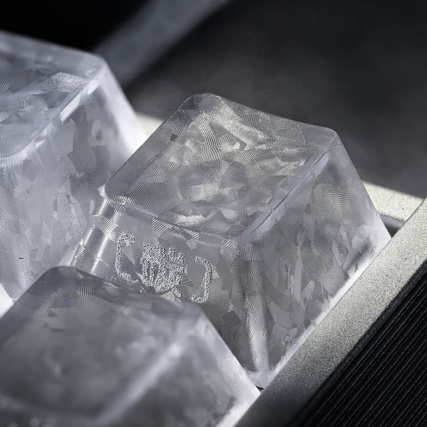 XVX Forged Carbon-Look Cherry Profile Side-Printed PC Keycap Set