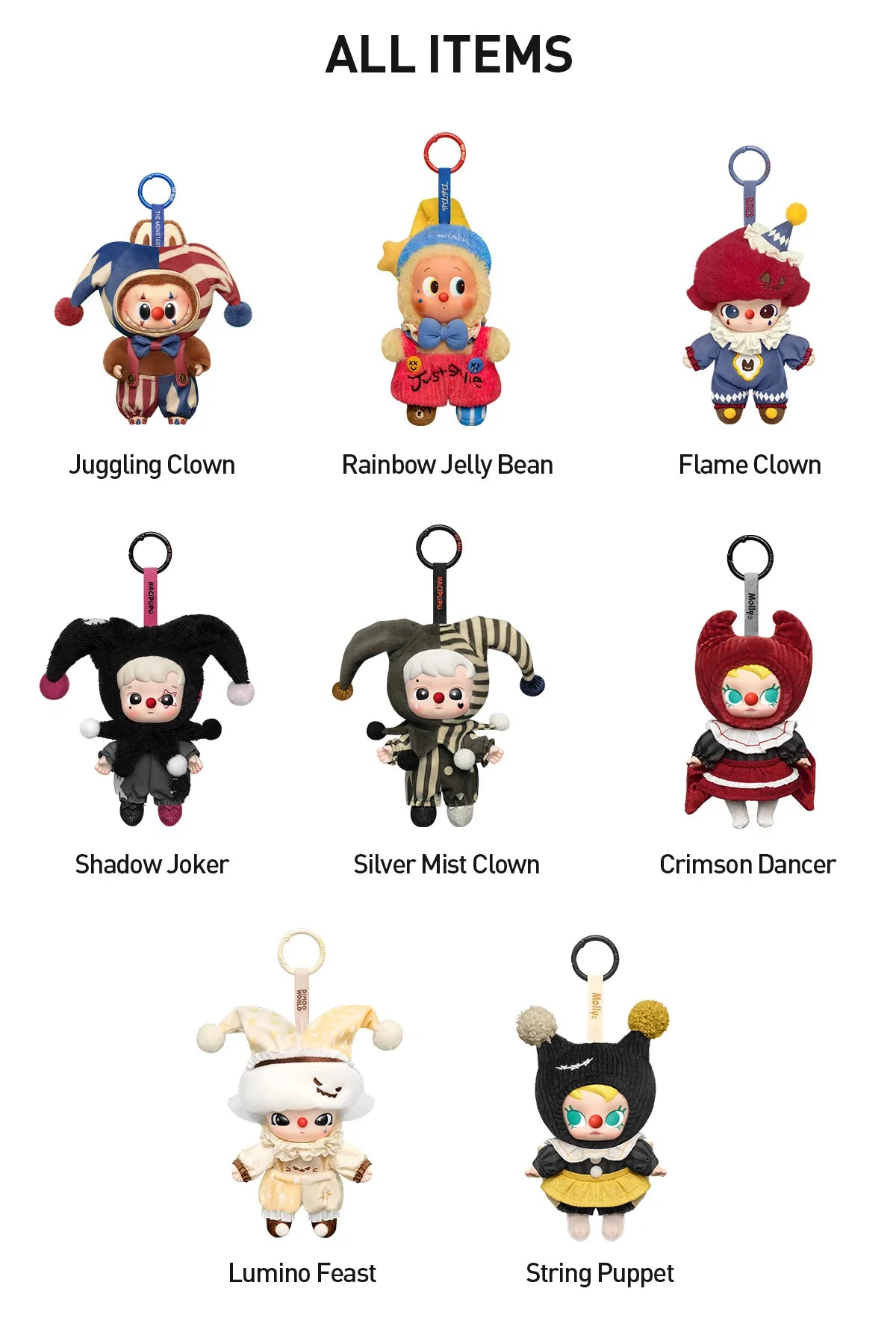 (In Stock) POPMART WHY SO SERIOUS Series-Vinyl Plush Pendant Blind Box