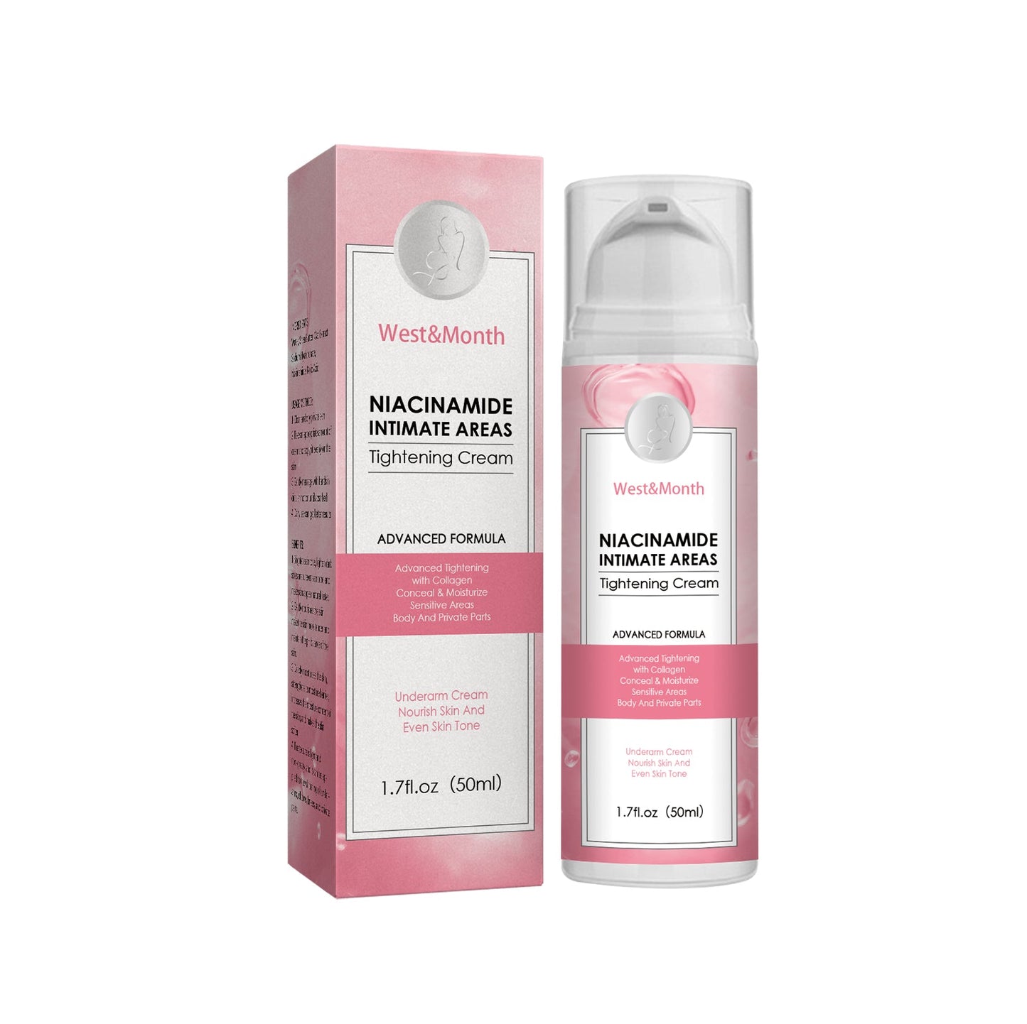 Niacinamide Intimate Areas Tightening Cream, Fade Dark Skin Even Skin Tone Beauty Skin Whiten Cream