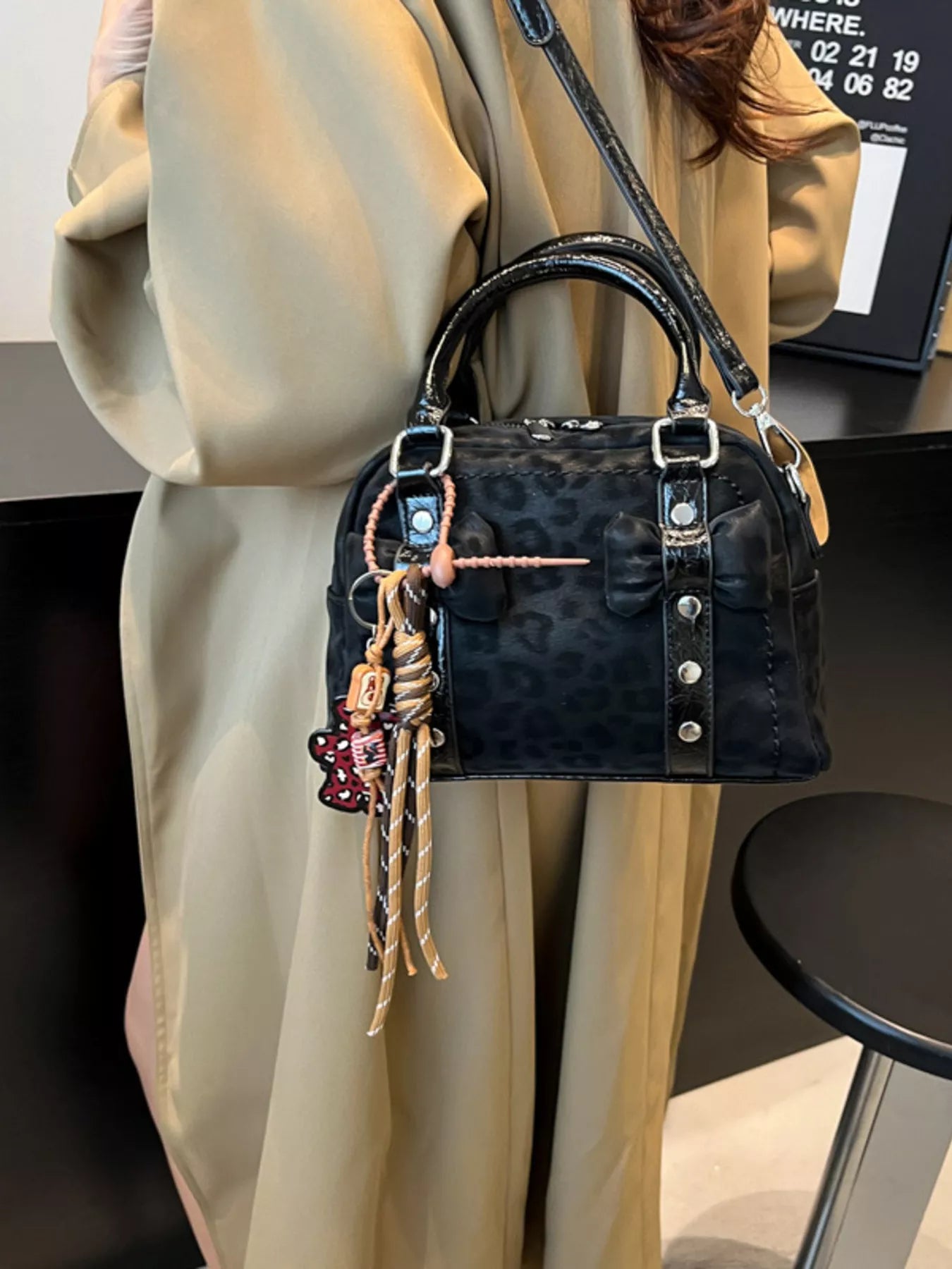 Bow Decor Crossbody Bag