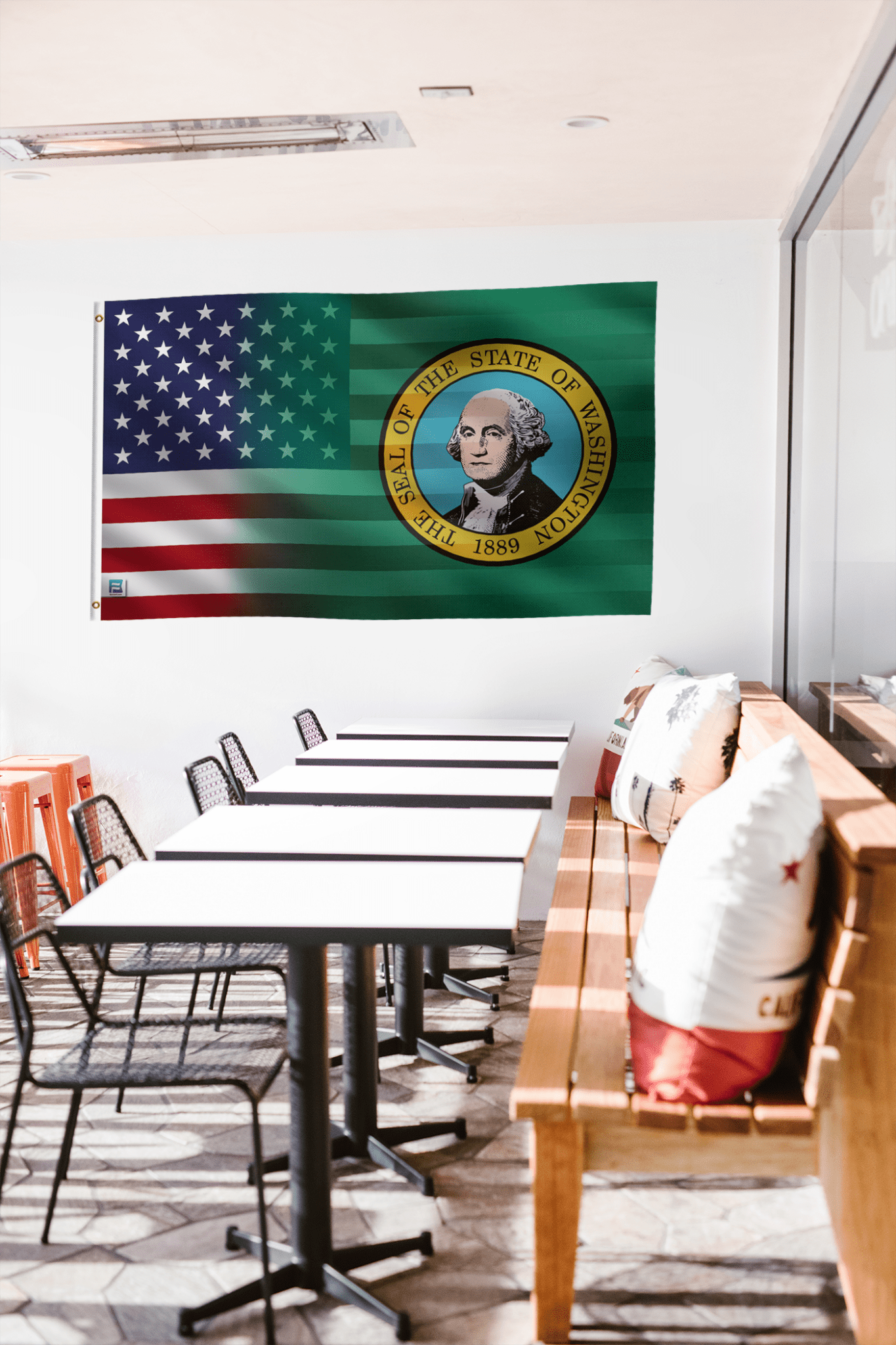 Washington & American Flag Blend