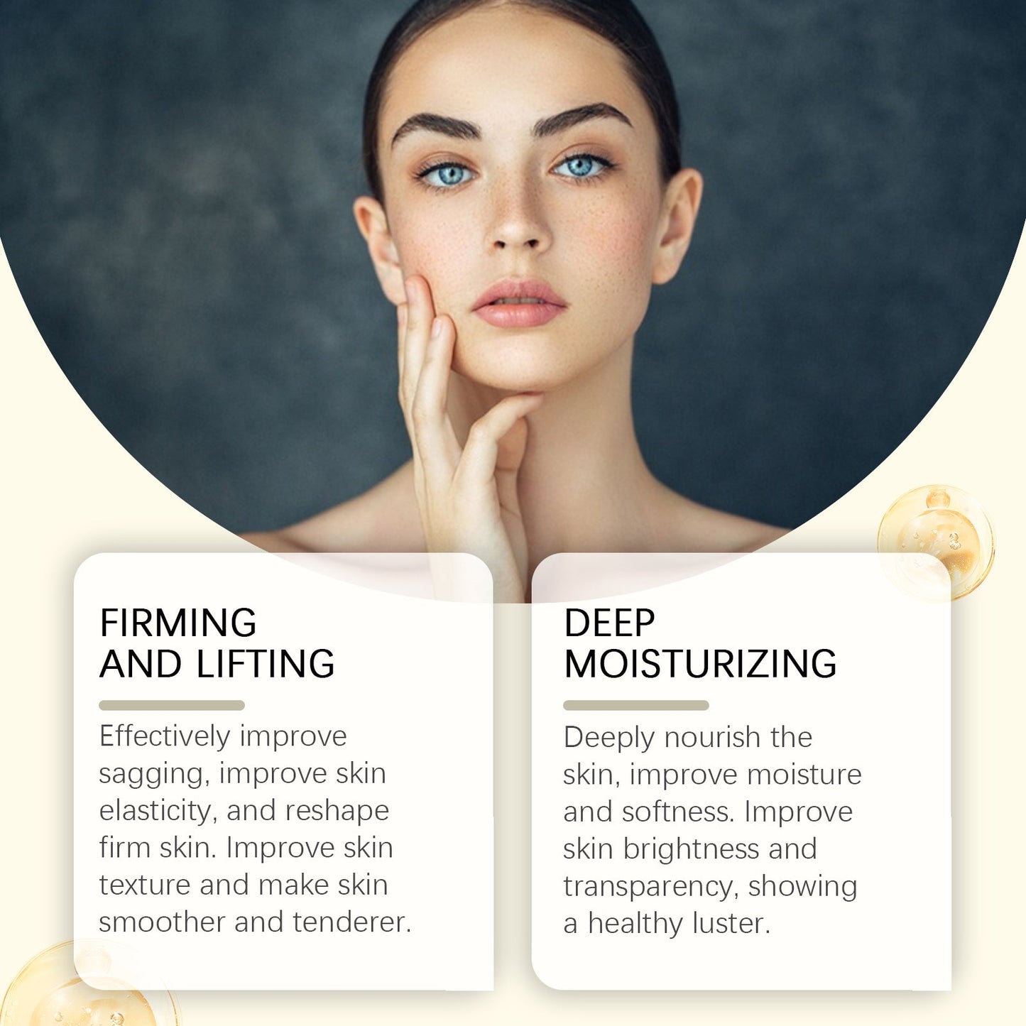 Firming Essence, Facial Essence Moisturizes Skin, Rejuvenates And Hydrates, Firming And Tenderizing Skin