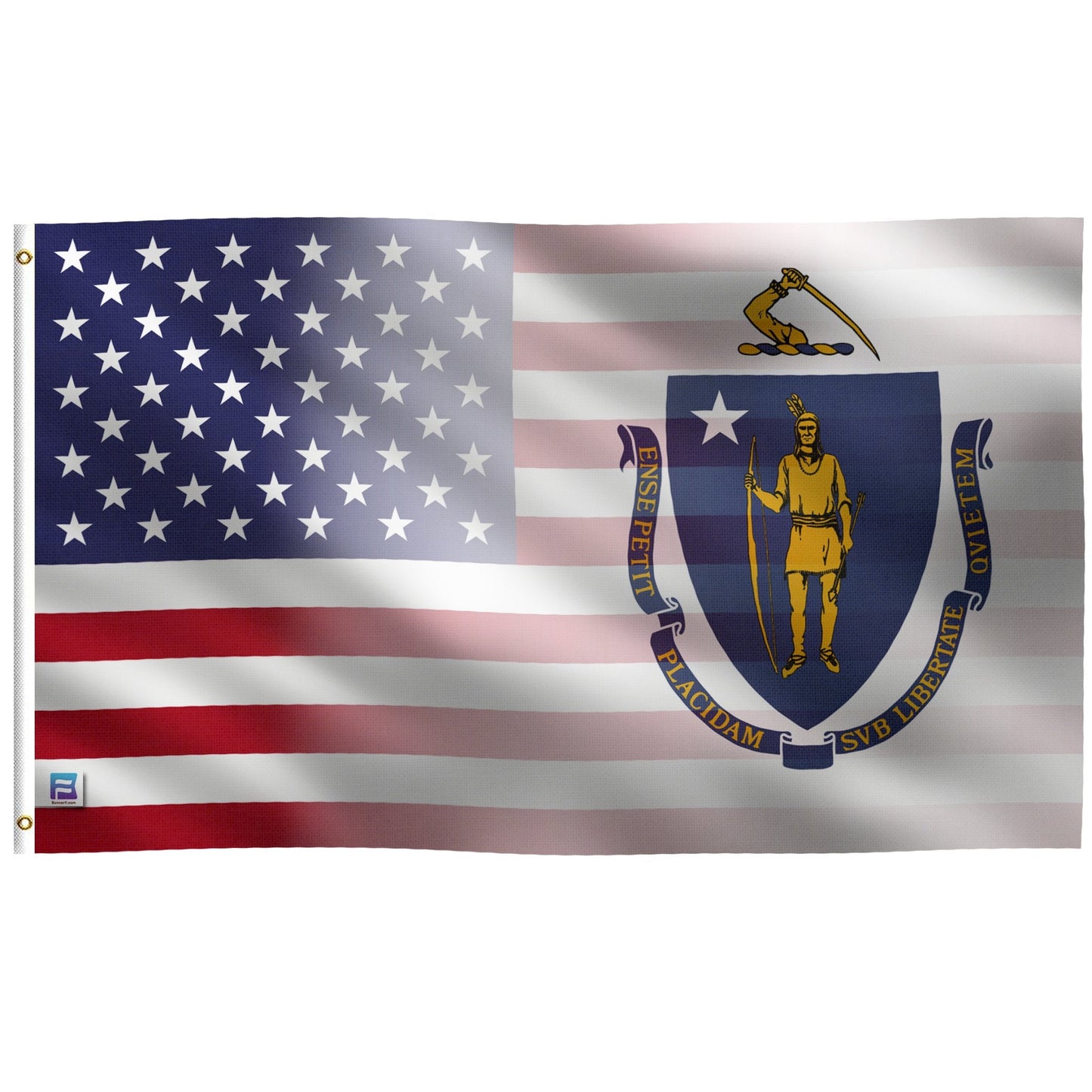 Massachusetts & American Flag Blend