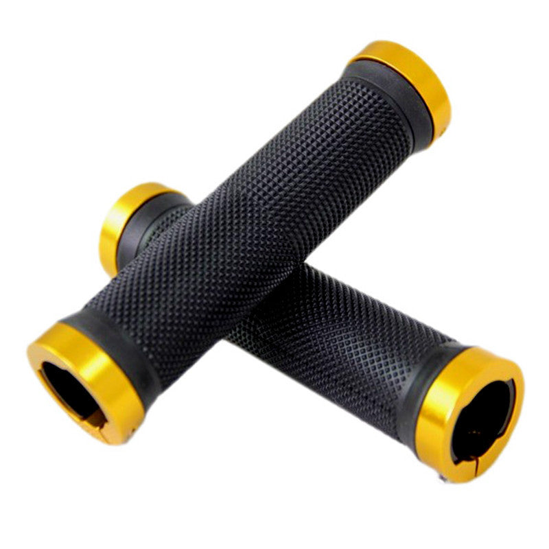 Mountain Bike Bicycle Handlebar Sleeve Vice Color Aluminum Alloy Bilateral Locking Handlebar Vice Handle Non-Slip Rubber Handlebar