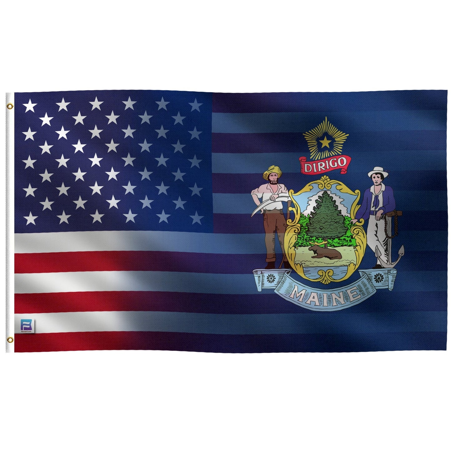 Maine & American Flag Blend