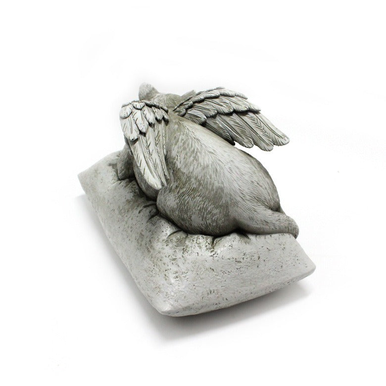 Angel cat and dog ornaments resin pet tombstone commemorative stone garden animal statue