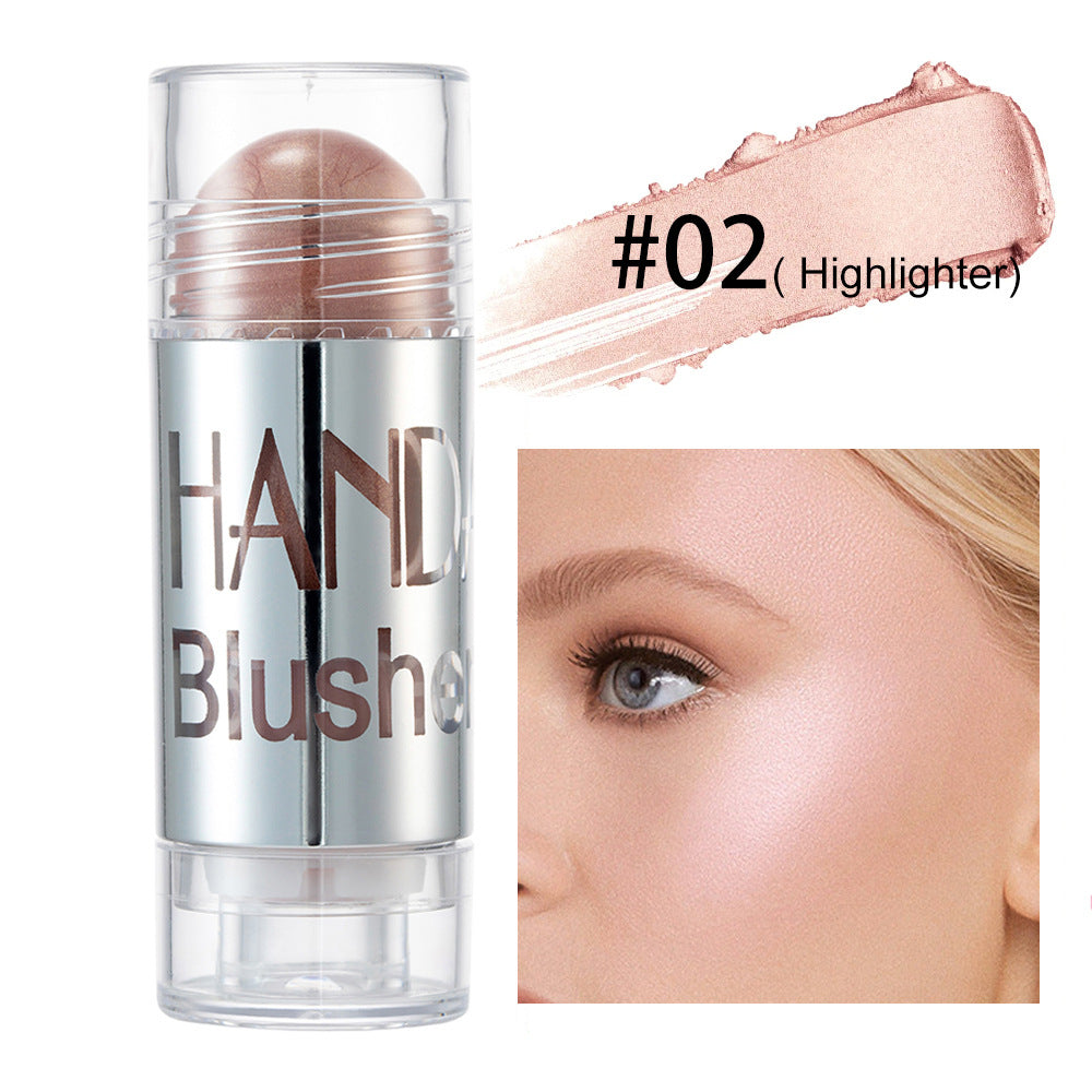HANDAIYAN Chubby Crayon Blush Stick Moisturizing And Smooth Rouge Pen Blush Strip Cream Blush Stick Rouge