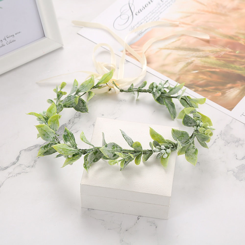Beach vacation photo wreath headdress bride bridesmaid headdress headdress flower