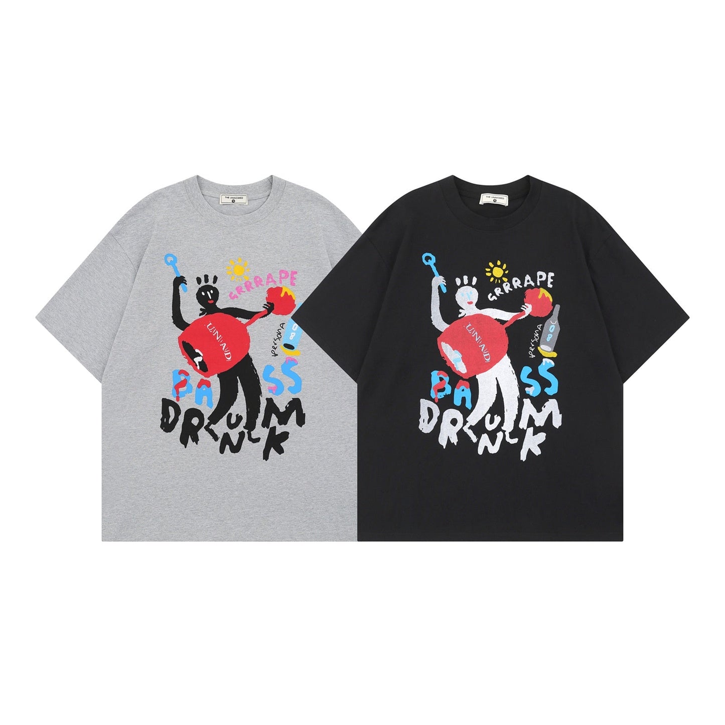 Harajuku Cartoon Print Short Sleeve T-Shirt