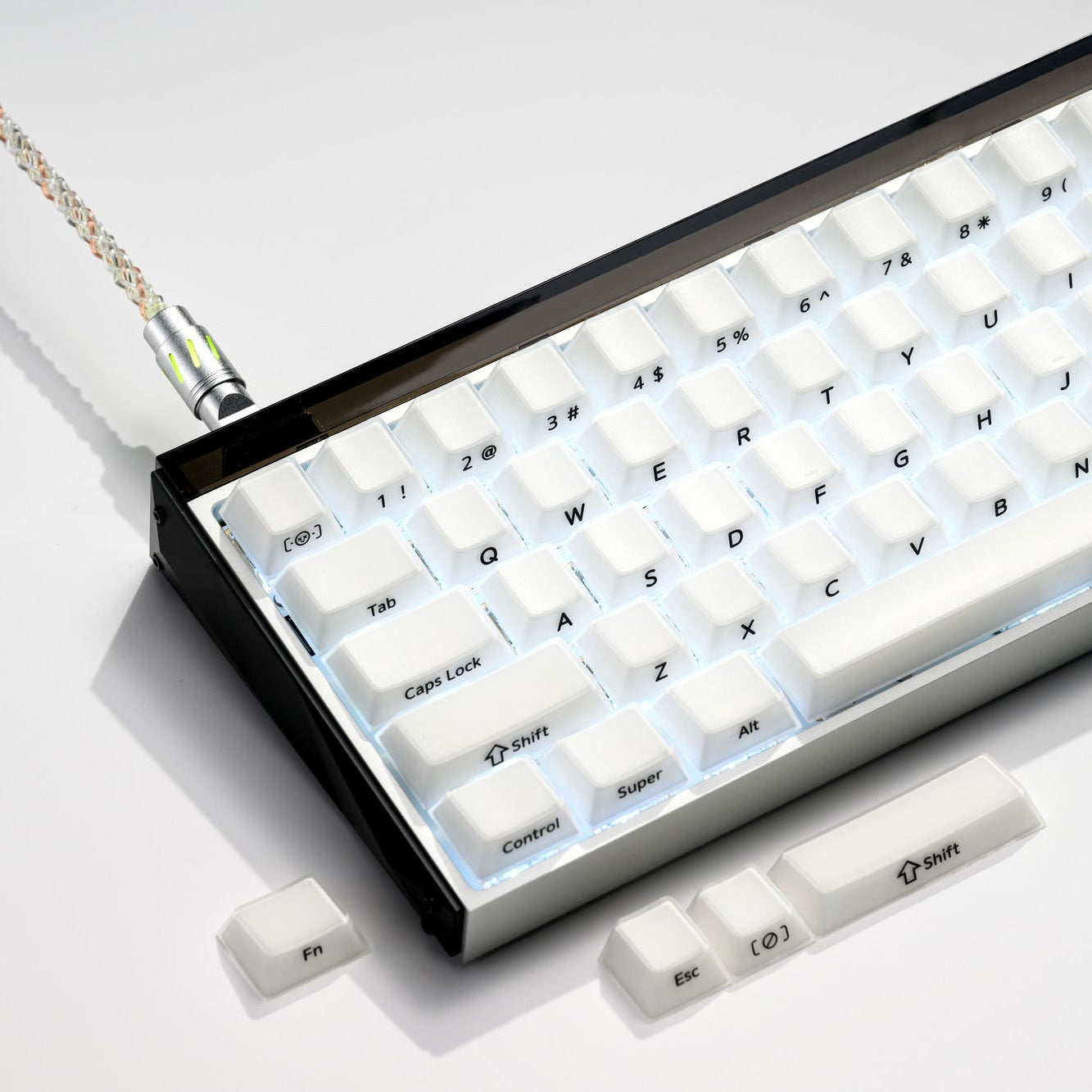 XVX Velvet Jelly Side-Printed Translucent Cherry Profile Double-Shot Keycap Set