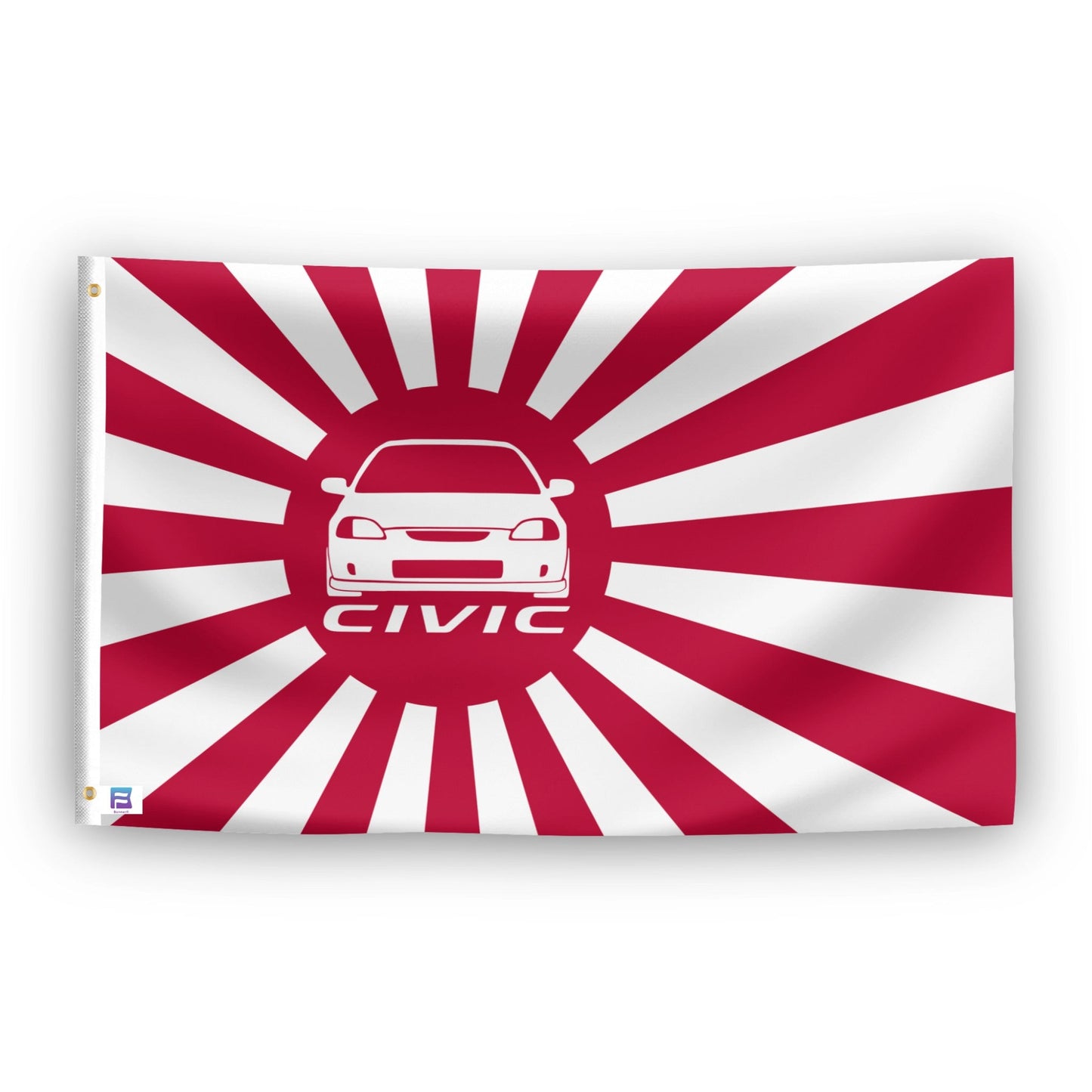 Honda Civic Japanese Rising Sun Flag