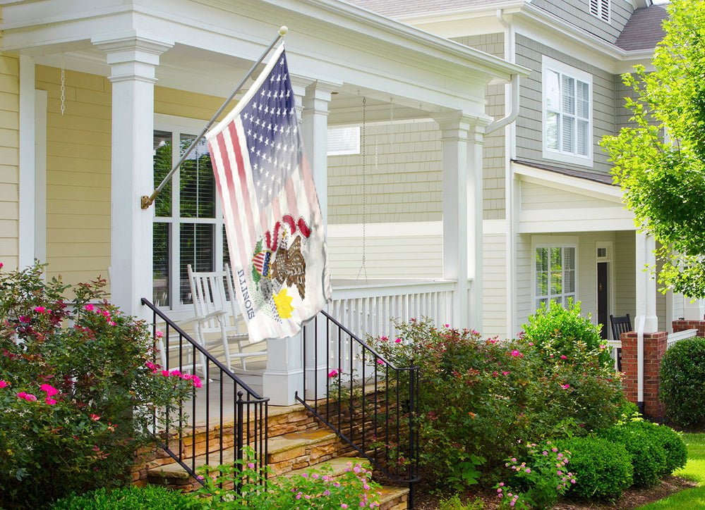 Illinois & American Flag Blend