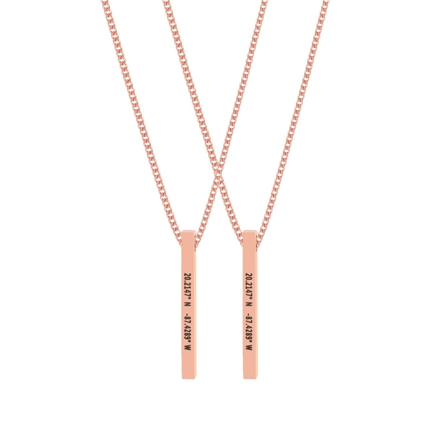 Custom Bar Necklace Set