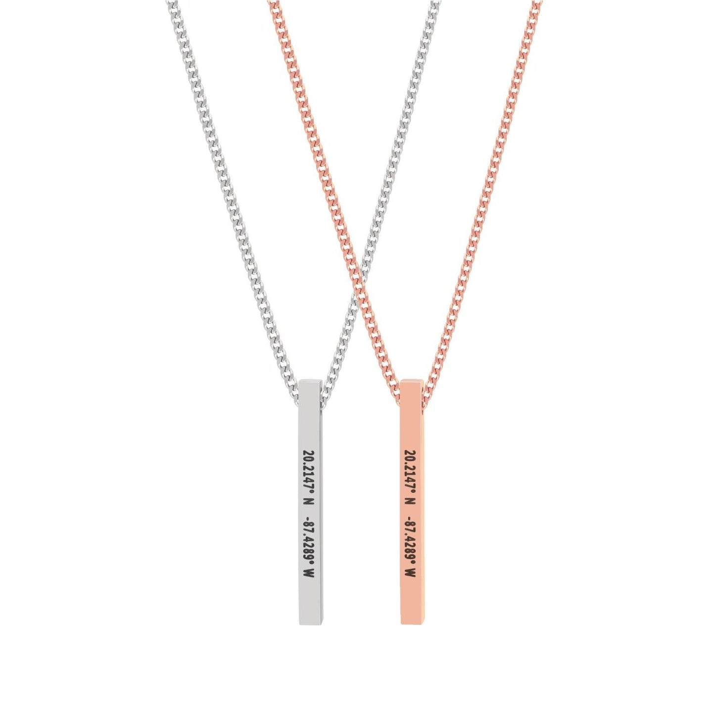 Custom Bar Necklace Set