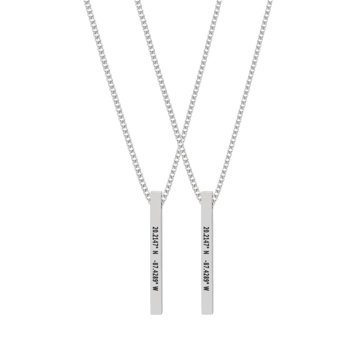 Custom Bar Necklace Set