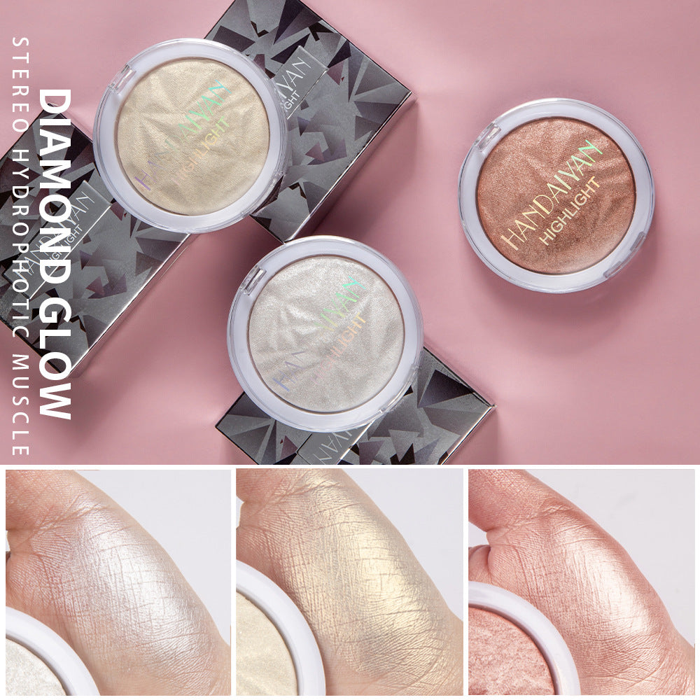 Makeup Monochromatic Diamond Polarized Highlight Powder Long-lasting Brightening, Fixing and Repairing Highlight Powder