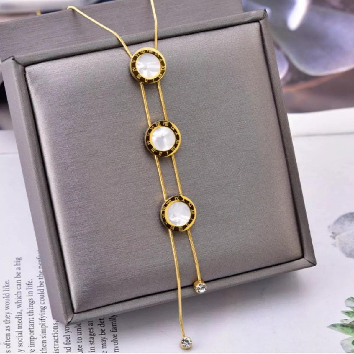18K Gold-Plated Shell Jewelry Set