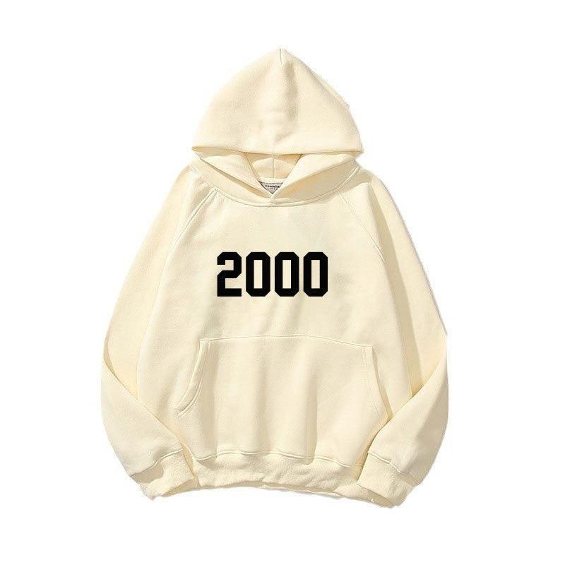 Double Layer Velvet Hoodie for Harajuku Style
