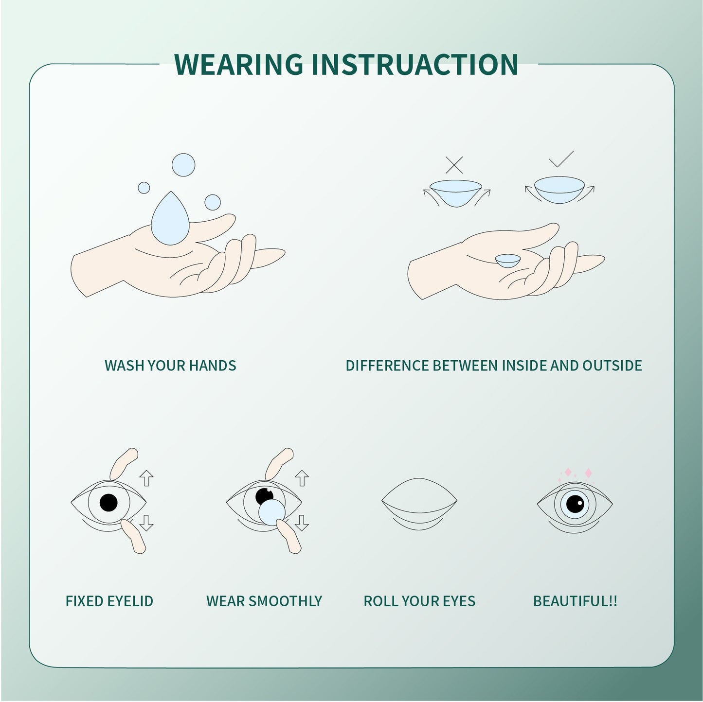 1Pcs FDA Certificate Eyes Beautiful Pupil Colorful Girl Cosplay Contact Lenses Gray