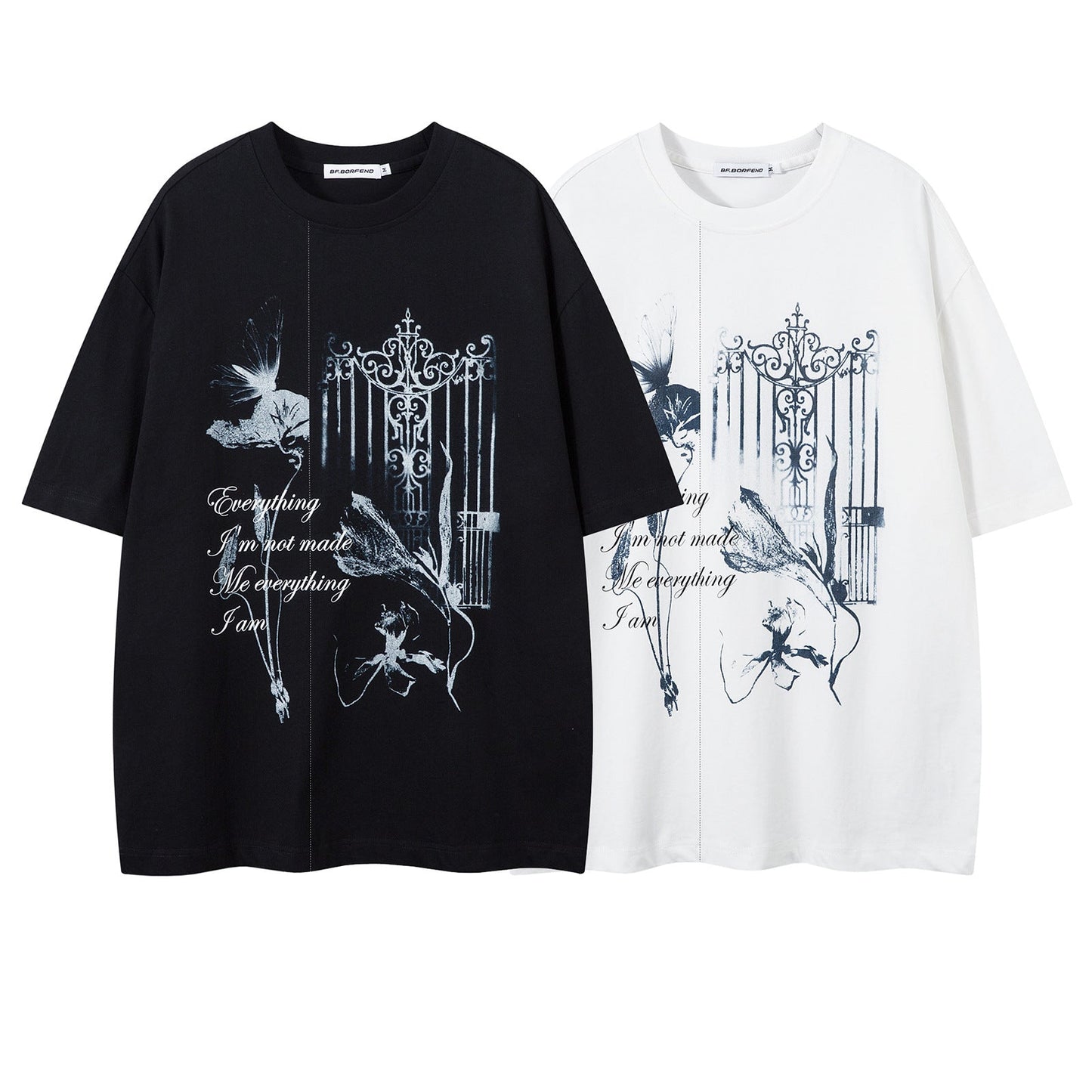 Heavyweight Pure Cotton Oversized Crew Neck Tee