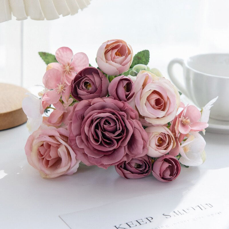 High-quality silk roses: for home, bedroom, weddings (wreaths, arch decor), outdoor yards, DIY gifts.