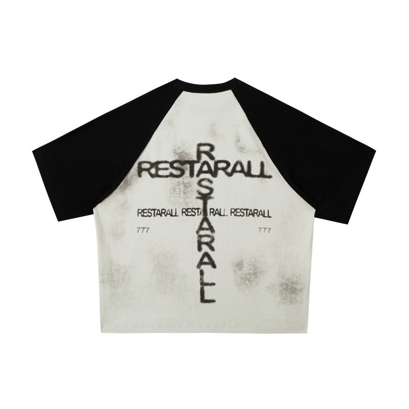 Harajuku Style Graffiti Patchwork Unisex T-Shirt