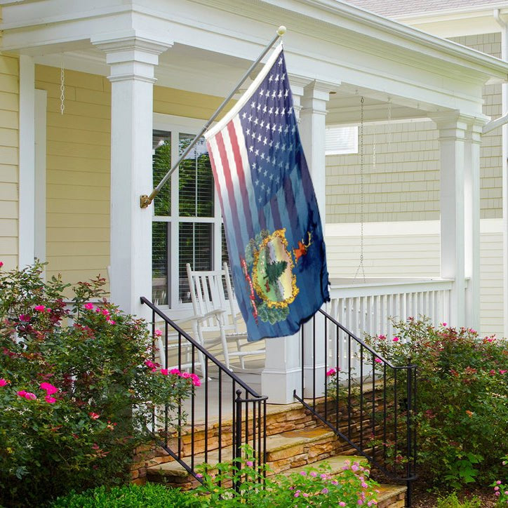 Vermont & American Flag Blend