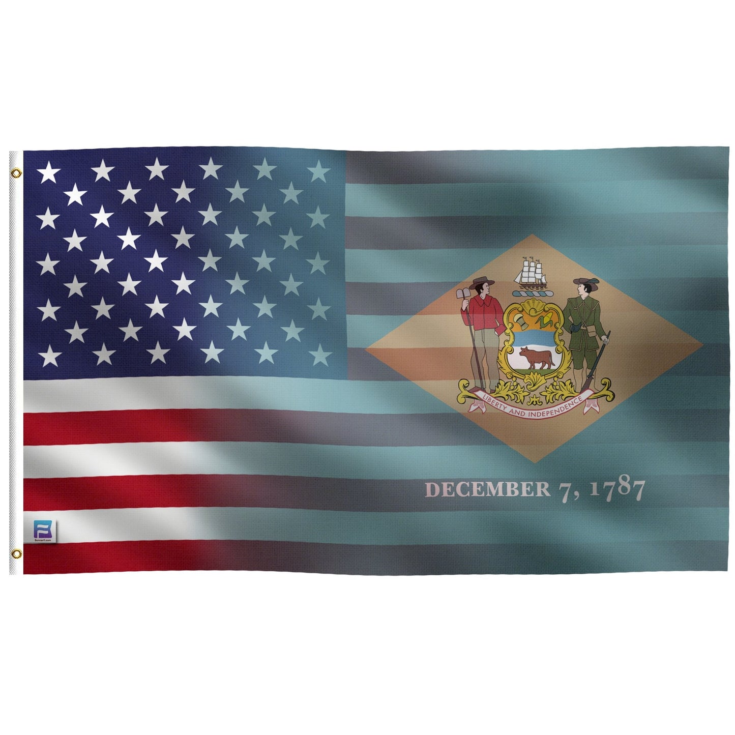 Delaware & American Flag Blend