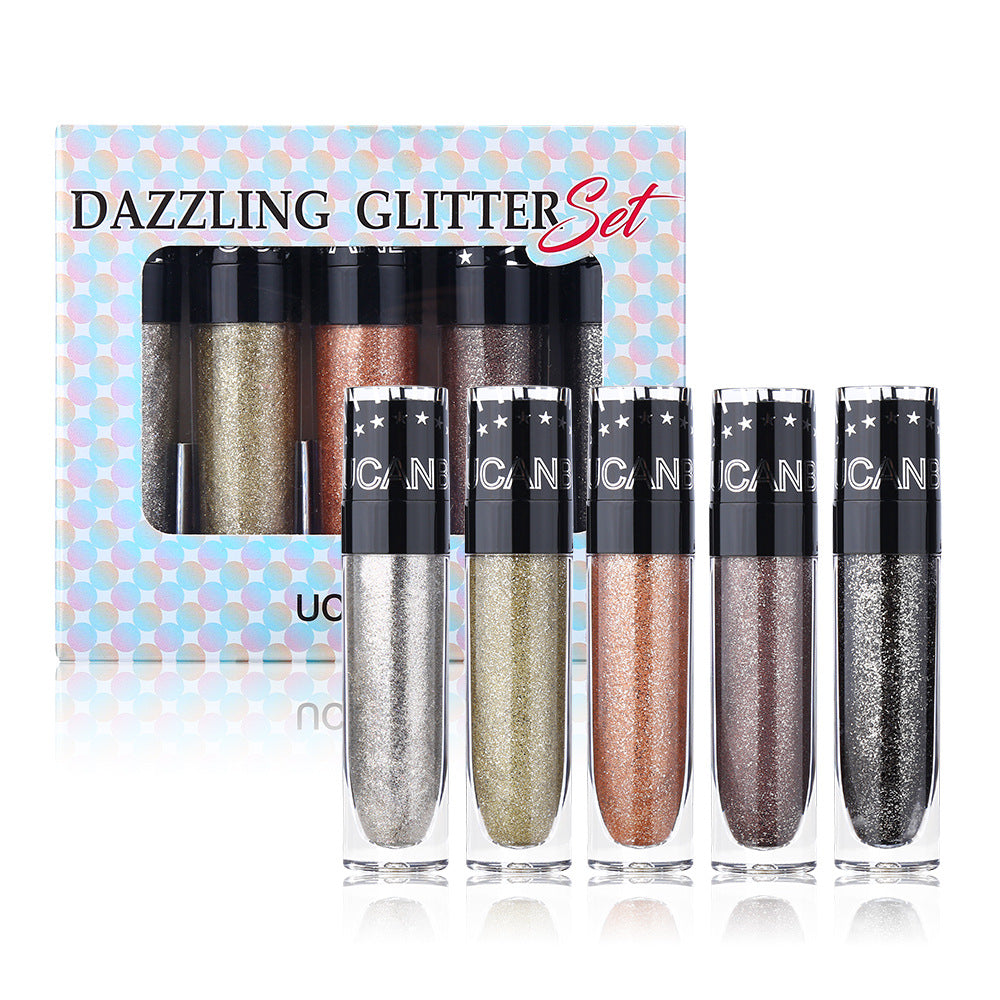 UCANBE New 8 color butterfly pattern diamond flash repair disc chameleon polarized face brightening three dimensional highlight set