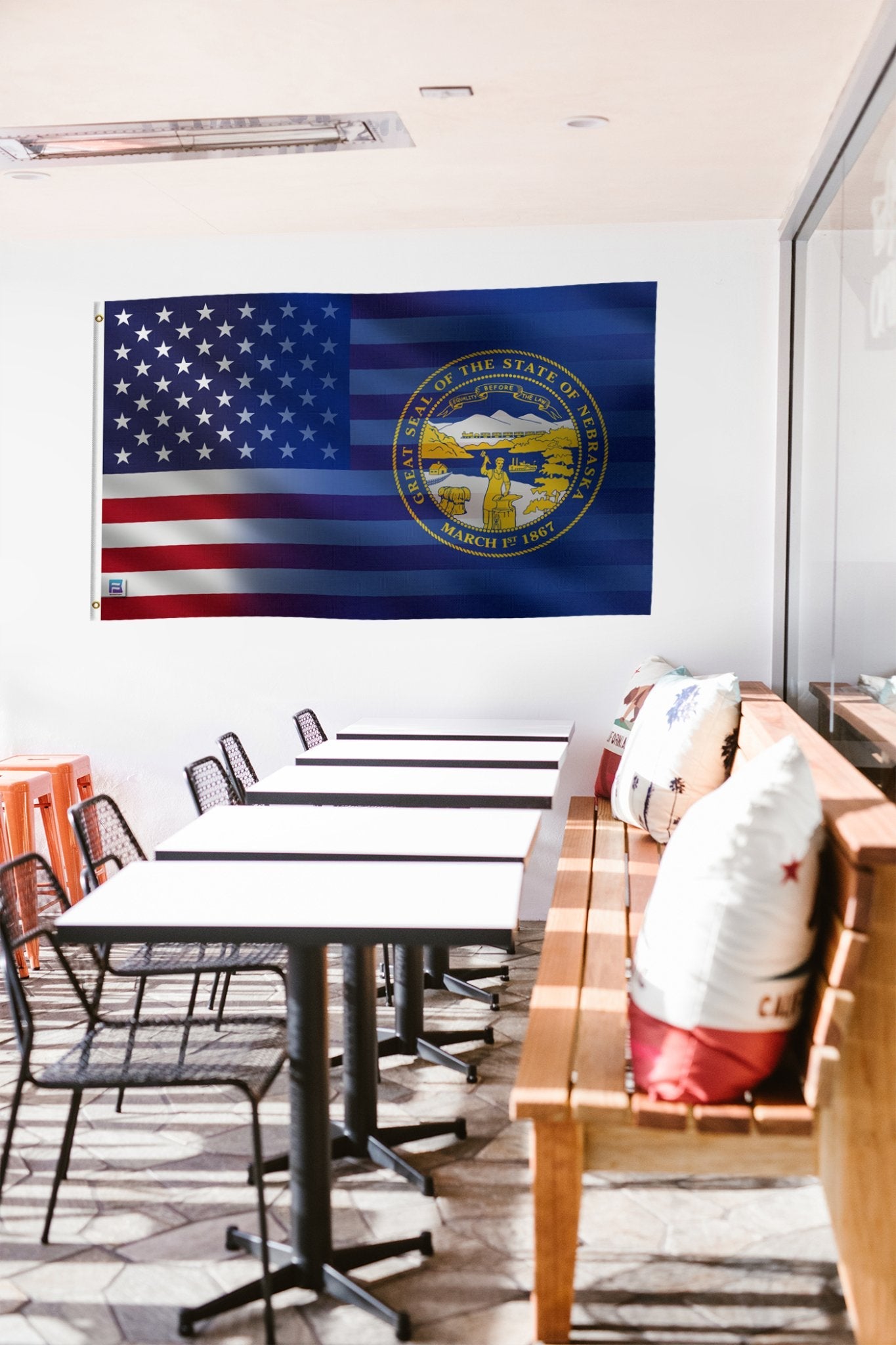 Nebraska & American Flag Blend