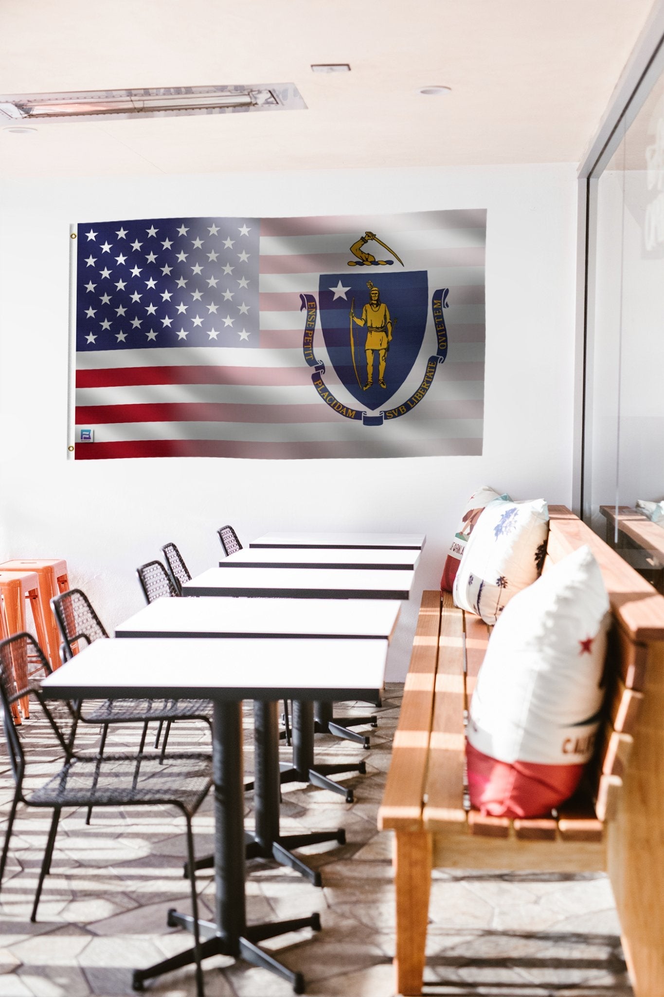 Massachusetts & American Flag Blend