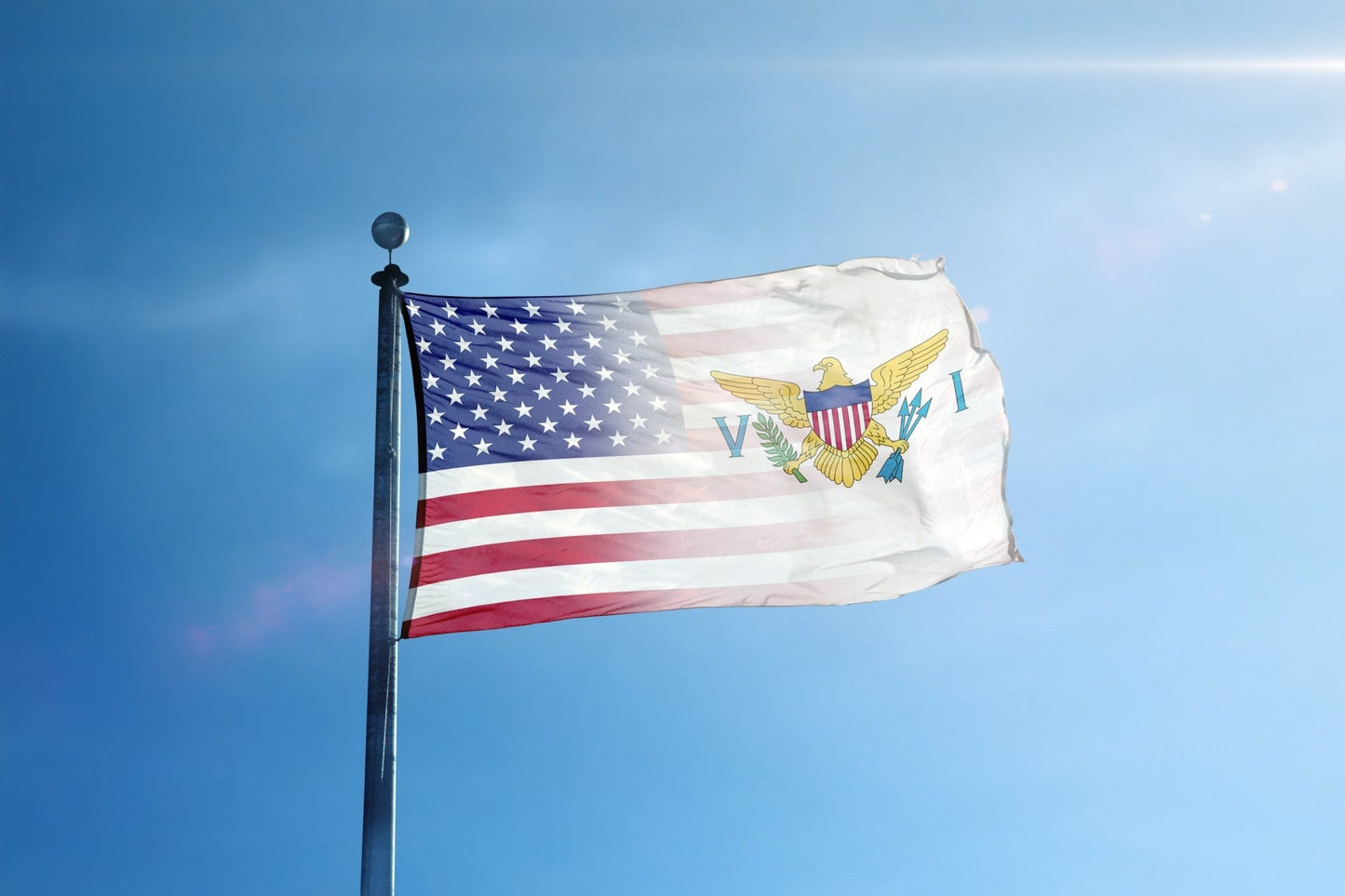 Virgin Islands & American Flag Blend