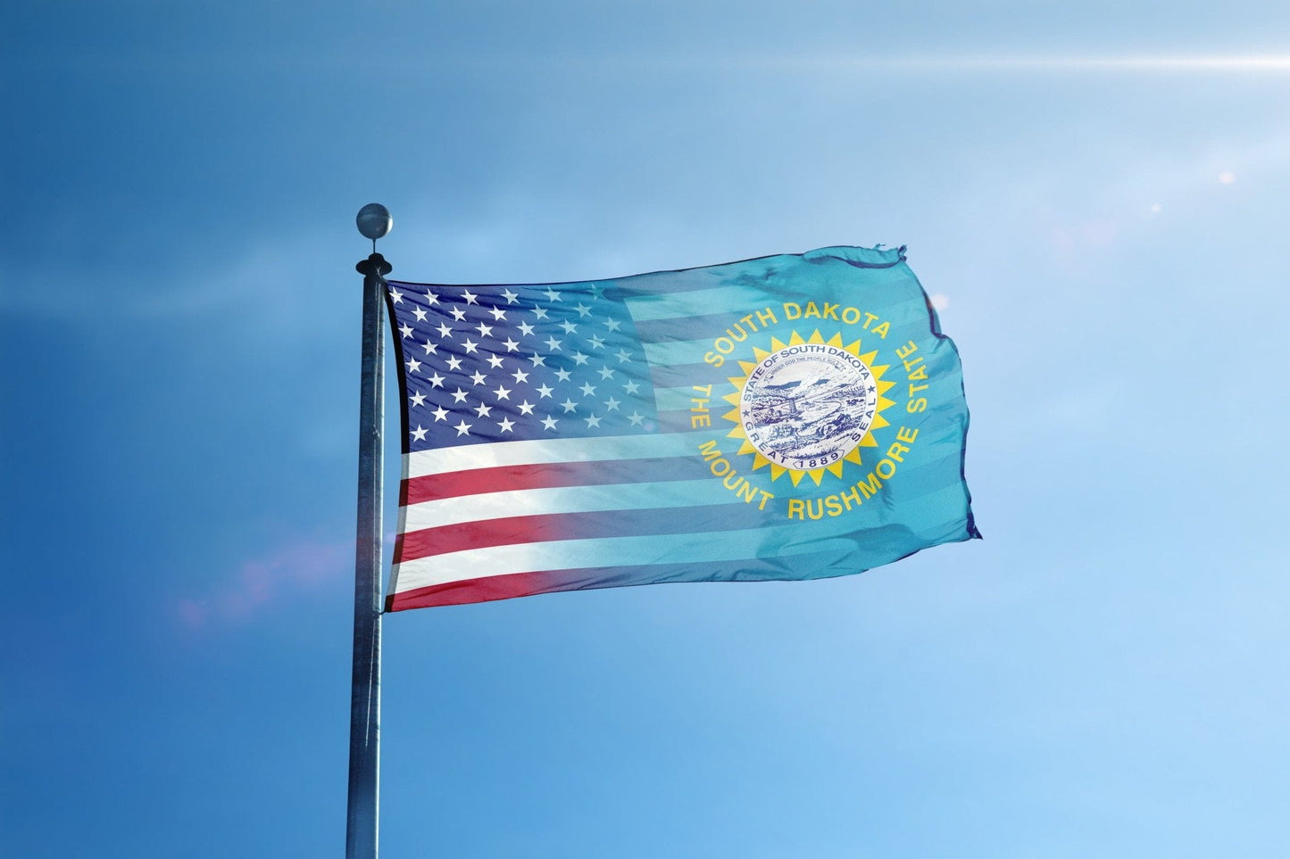 South Dakota & American Flag Blend